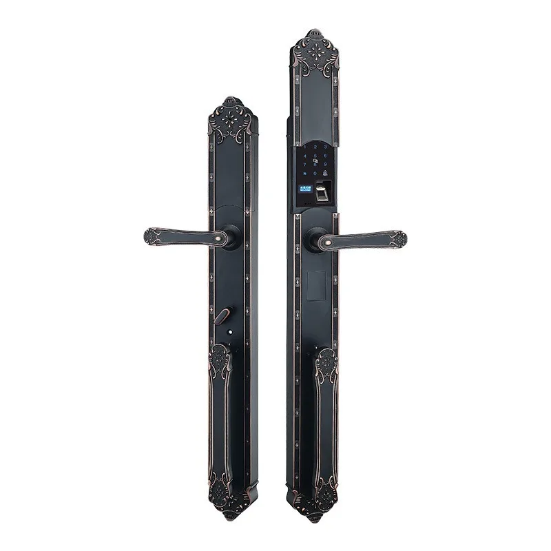 New Chinese modern simple fingerprint lock 4 AA batteries European smart luxury villa fingerprint lock