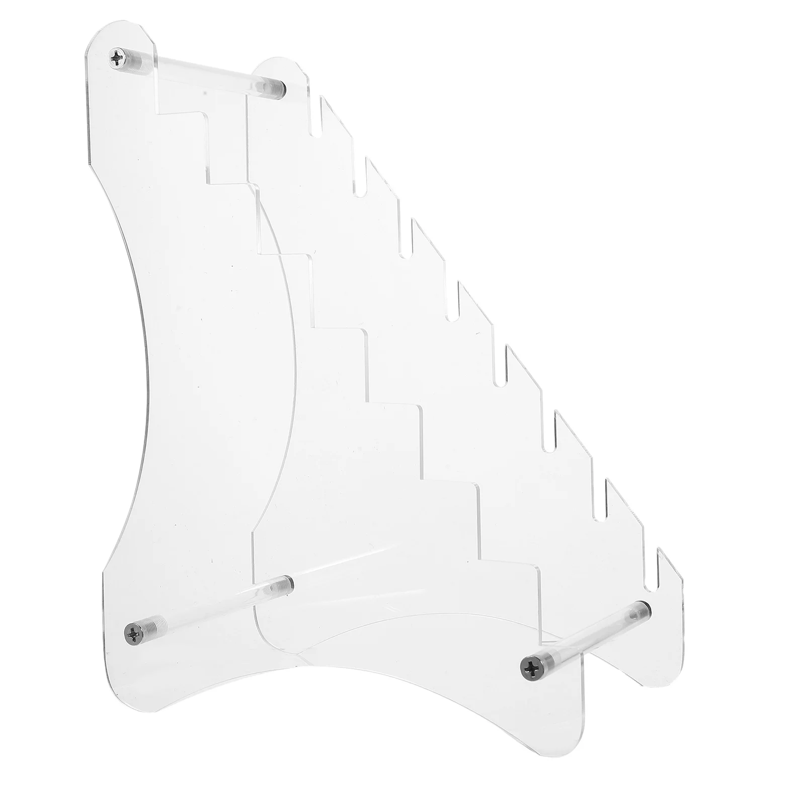 

Transparent 8-Tier Acrylic Knife Display Stand Kitchen Organizer Storage Rack Clear Knife Holder Tabletop Display Case