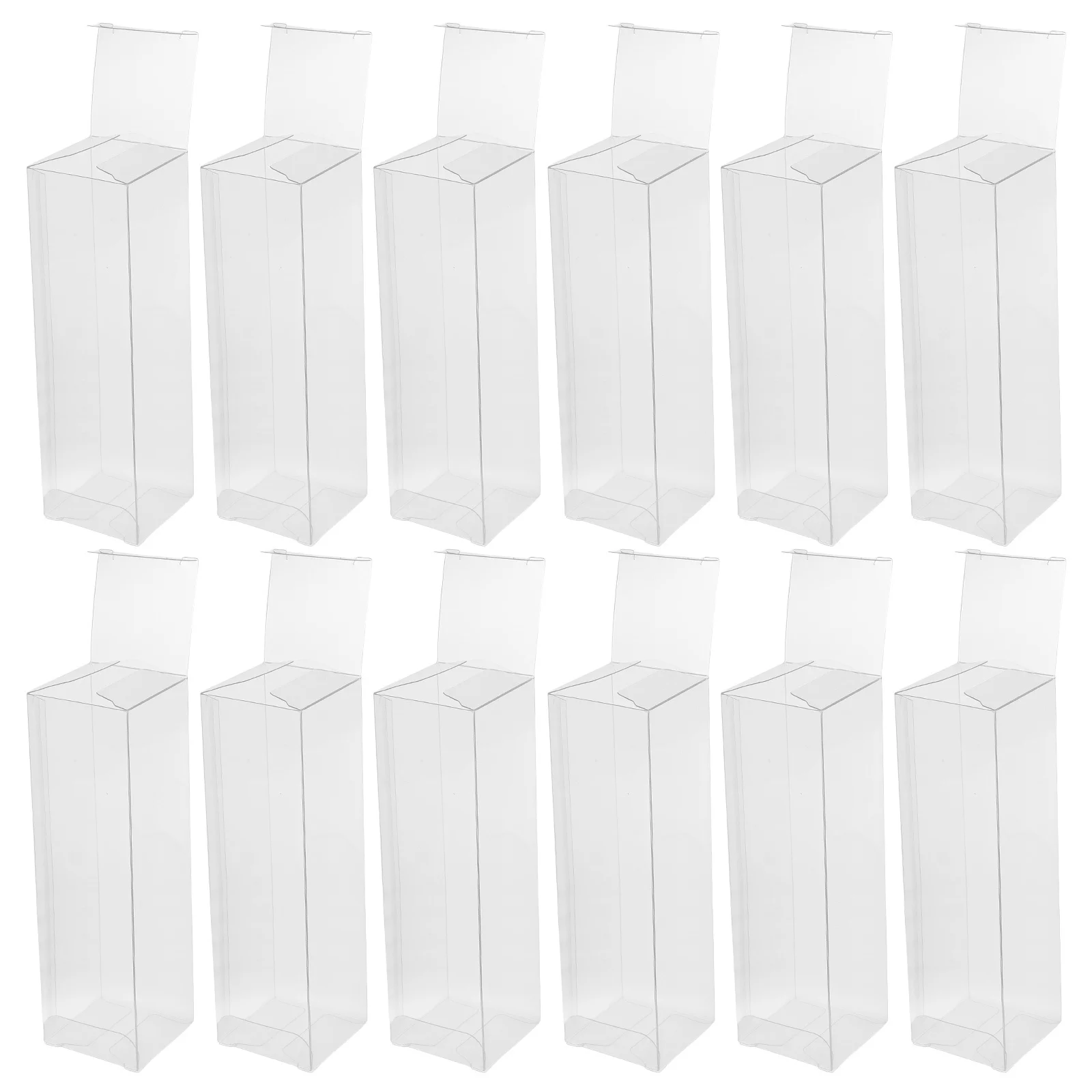 

20Pcs Clear Hard Plastic Protector Cases for 5 Inch Vinyl Collectibles Foldable Transparent Display Box Organizer for Home