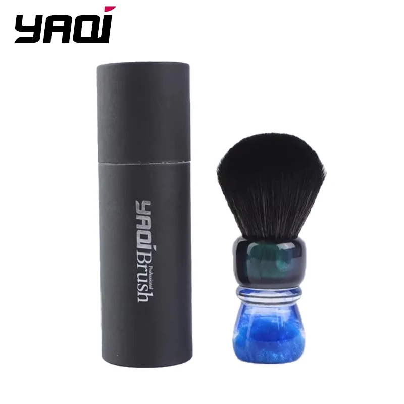 

YAQI OCEAN 28mm Synthetic Hair Resin Handle Men Wet Shaving Brush Beard Brush Men Shaving Foam Brush Brush for men