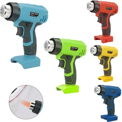 Heat Gun Cordless Hot Air Gun For Makita/Dewalt/Milwaukee/Bosch/Black&Decker 18V Battery Soldering Thermal Blower with 4 Nozzles