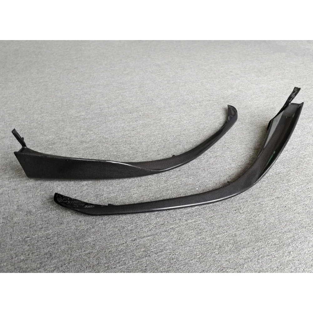Modified AF Style Dry Carbon Fiber Front Lip Corner Polished Finish for Ferrari 296GTB Body