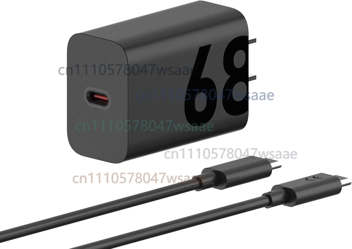 motorola-turbopower-68w-usb-c-ウォールチャージャー-33フィート-65アンペア-eマーク付きケーブル、gan-t用-1個。