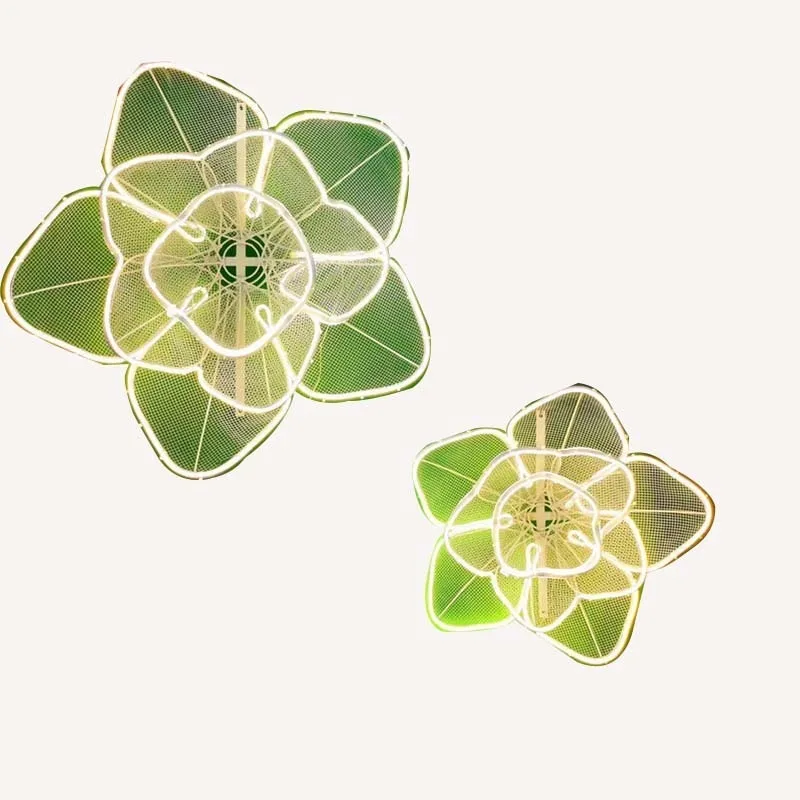 

Водонепроницаемый светодиодный ландшафтный светильник для культурного туризма, в форме цветка, из кованого железа, для украшения парков, площадей и газонов