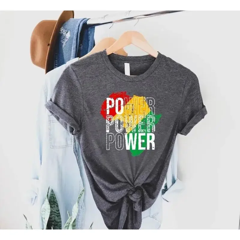T-shirt Black Power Juneteenth History Month Freeish African Map Lives Matter Racial Justice Freedom
