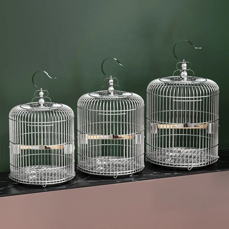 

Multi Sizes Stackable Hight End Stainless Steel Bird Cage Wire Mesh Parrot Cage for Hanging