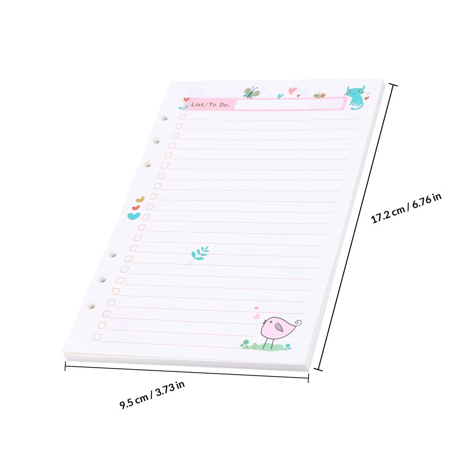 2Pcs A5 Paper Refills Colorful 6 Holes Loose Leaf Planner Notebook Pad Smooth Writing Drawing Suitable for Spiral Notepad Daily - view 6