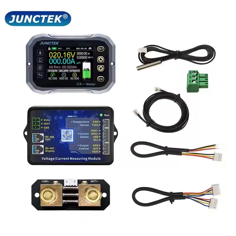 KG-F Bluetooth Battery Monitor DC 0-120V 100A 400A Battery Coulomb Meter Capacity Indicator Battery Tester Voltage Current VA