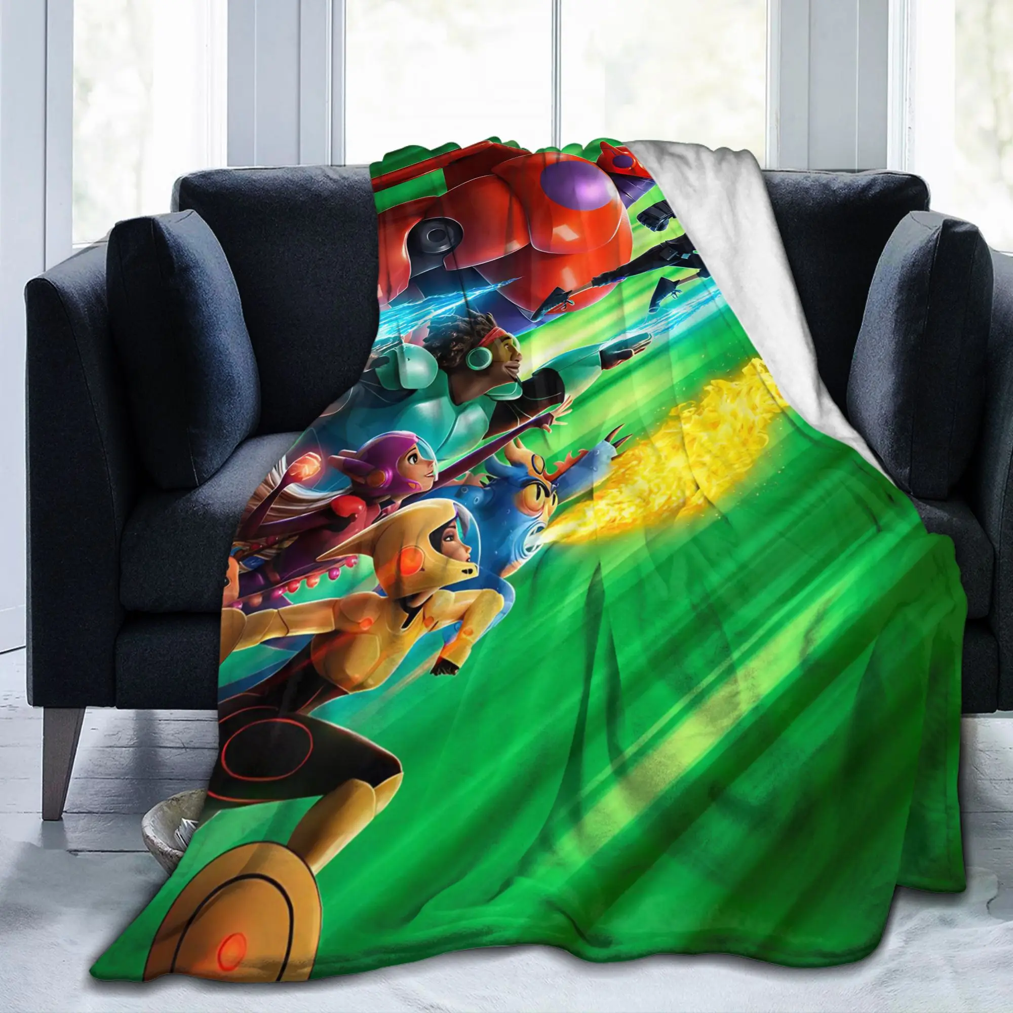 بطل كبير Baymax درع الفانيلا بطانية هيرو حمادا الجدة رمي بطانية لحاف 125*100 سنتيمتر سوبر لينة #2