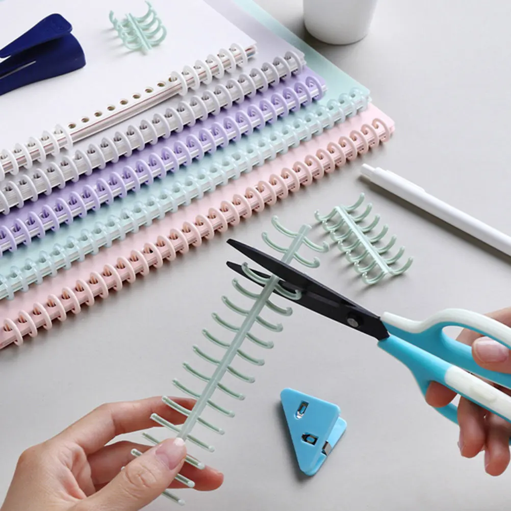 

10Pcs Loose Leaf Binding Rings Lightweight Cuttable Binder Spirals for Notebook Planner Organizer Rings Circles