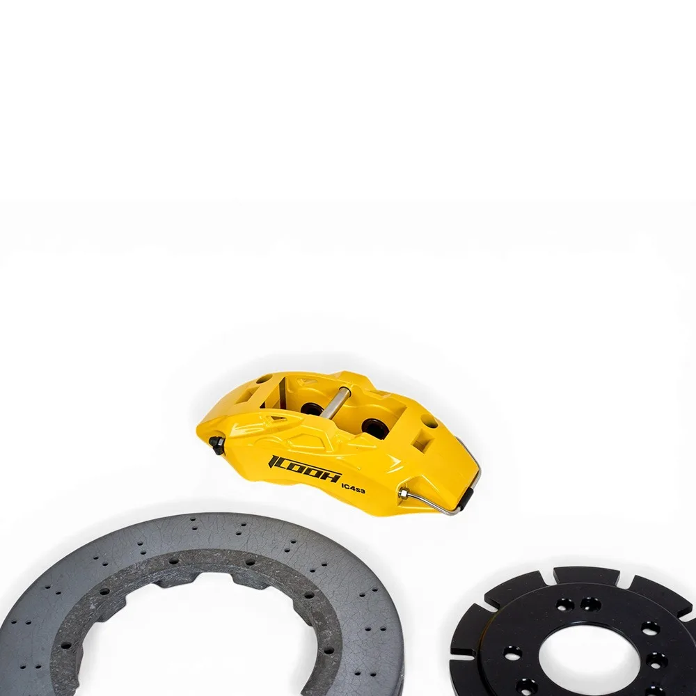 Kit d'étriers de frein arrière en céramique carbone IC4S3 haute qualité 355X28 4 pistons compatible avec BMW Série 5 (G30) 2016-2024