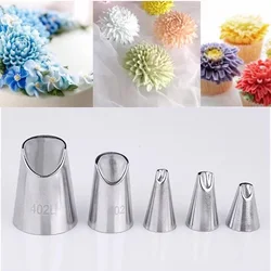 #79#80#81#402#402L Chrysanthemum Nozzles Cream Flower Decorating Tools Cupcake Tips Stainless Steel Pastry Baking Accessories