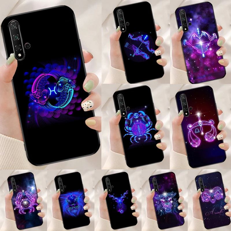 Zodiac Signs Case For Huawei Honor 70 50 X8 X9a Magic5 90 Lite P20 P30 P40 P60 Pro P Smart Nova 5T Cover