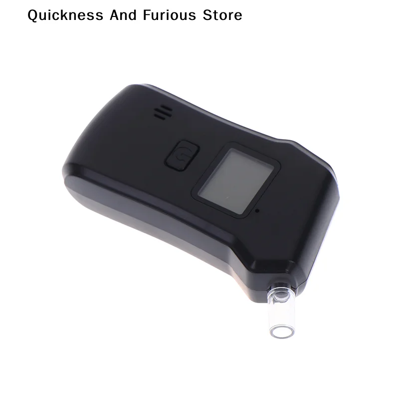 【MO】Digital LCD Breath Alcohol Tester Portable Breathalyzer Detector For Drunk Driving Test With 5 Replaceable Mouthpieces