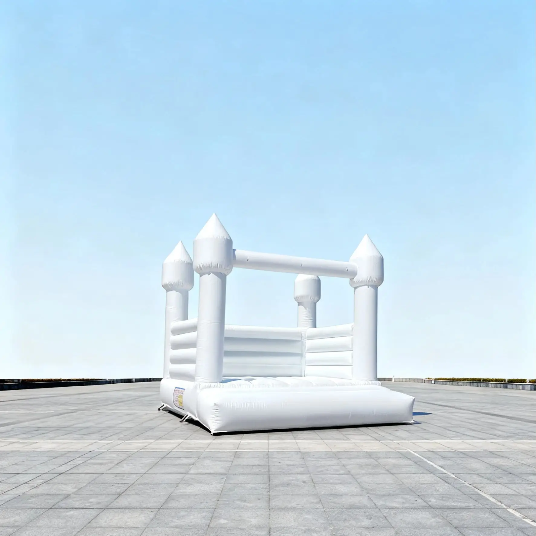 Castillo inflable para saltar de fiesta para niños, casa de rebote blanca inflable para exteriores, castillo de salto para boda