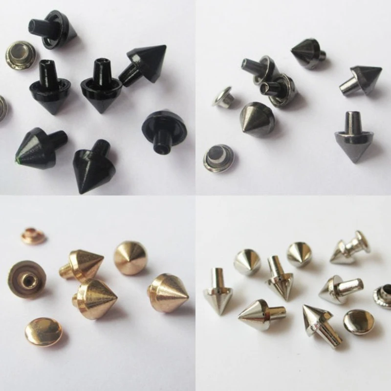 Pointed Tip Cone Rivets Studs Spots Nailhead Spikes Bracelet Clothes DIY Garment Accessory