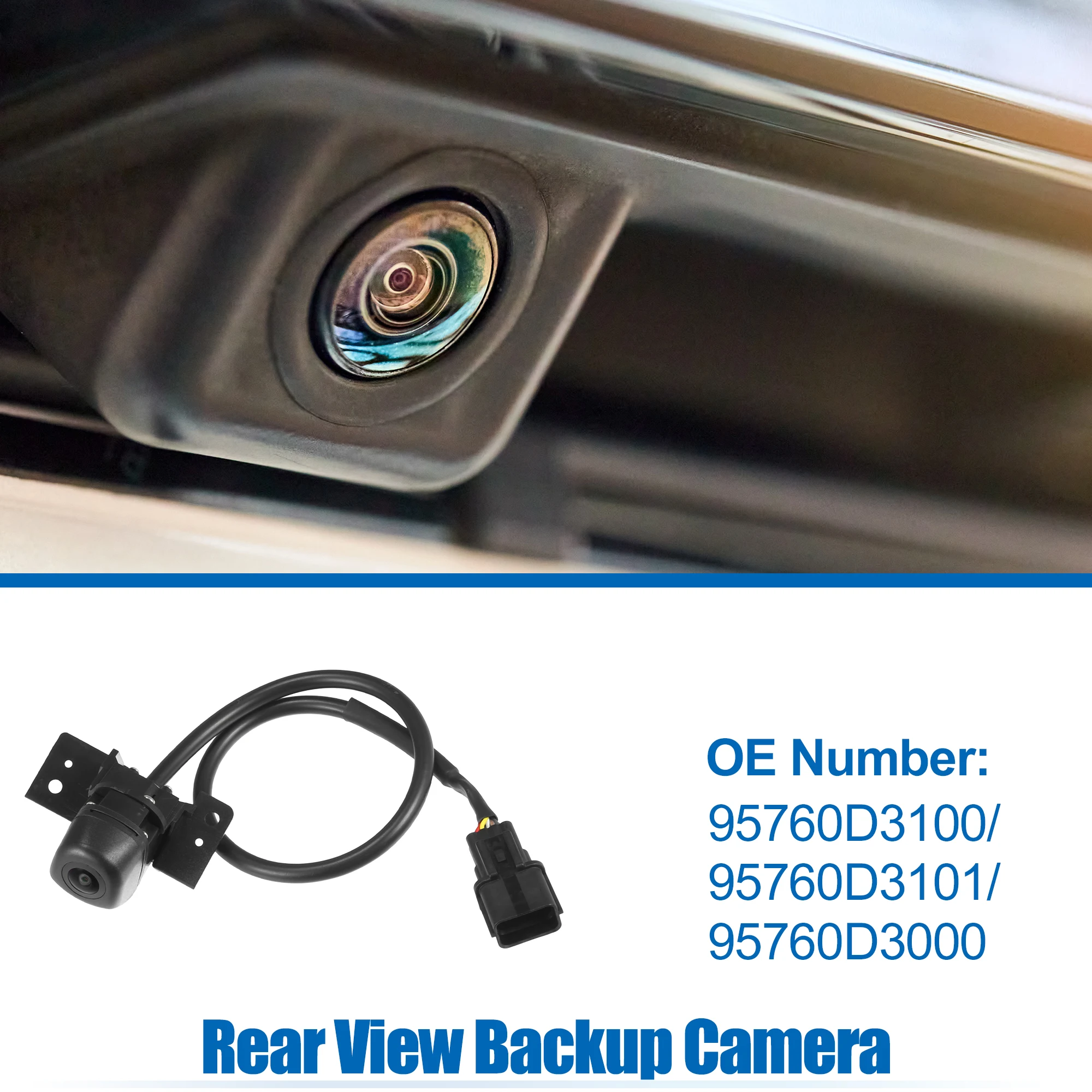 

UXCELL Car Rear View Back Up Camera Wide Angle Park Assist Reverse Camera Fit for Hyundai Tucson 2016-2017 - Pack of 1