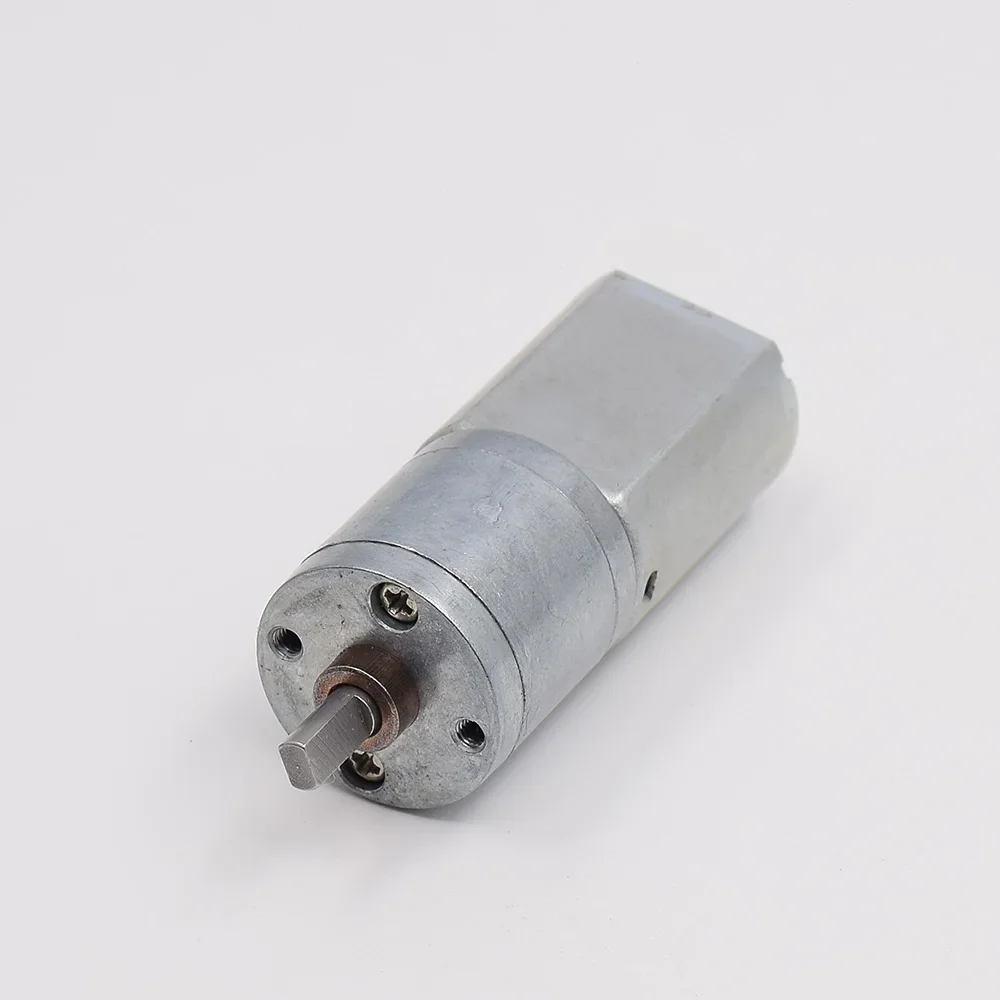 Micro 130 Metal Gearbox Reduction Gear Motor DC 6V-24V 12V 15RPM Slow Speed for Robot ATM Toy Electric Lock