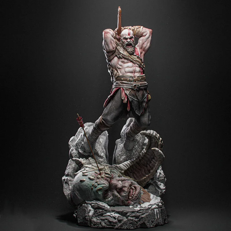 

God of War Кратос, полная фигурка из смолы, модель комплекта, масштаб 1/24, неокрашенный, в разобранном виде