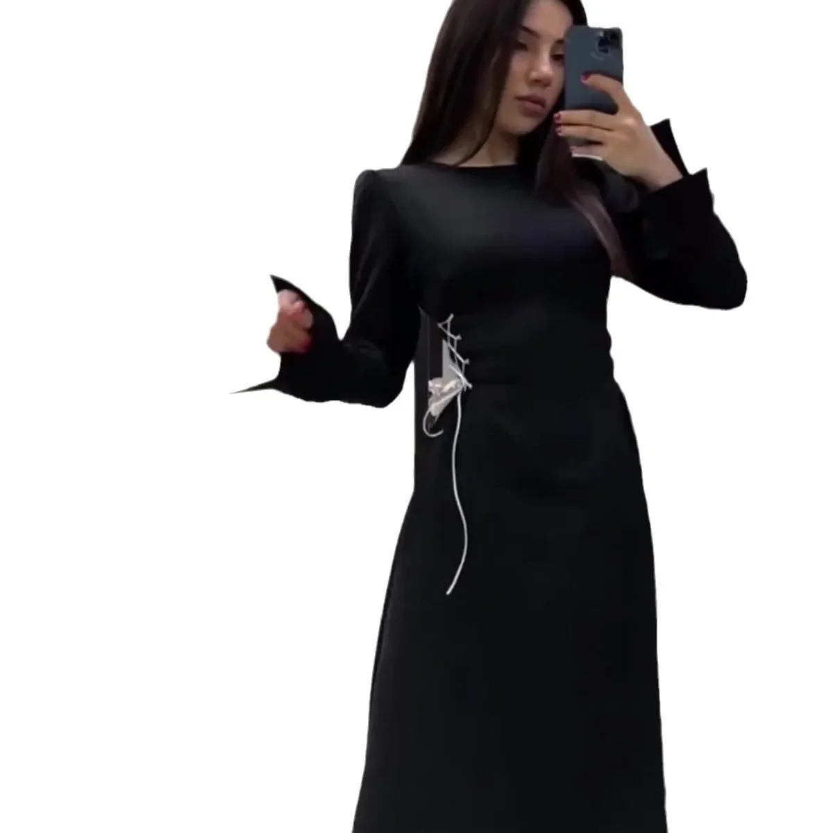 

Мусульманское платье Абая для женщин, праздничные платья в марокканском стиле, Джелабия, платье с расклешенными рукавами на Ид, арабская длинная роба, дубайский кафтан, исламские платья