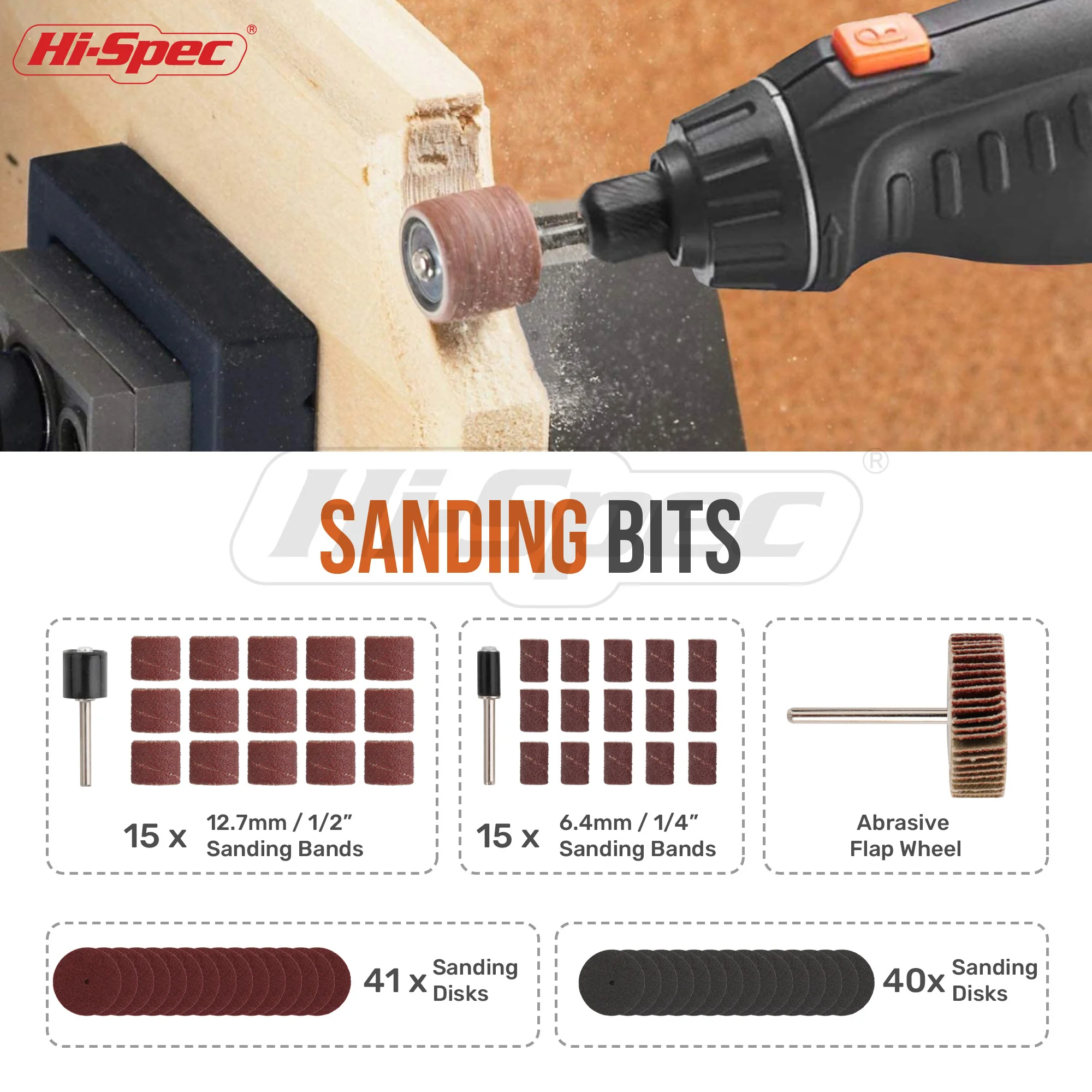 Hi-Spec 225 Stks/set Slijpen Graveren Snijden Schuren Bit Set Polijsten/Borstel Gereedschap Graveur Slijper Spare Accessoire Gereedschappen
