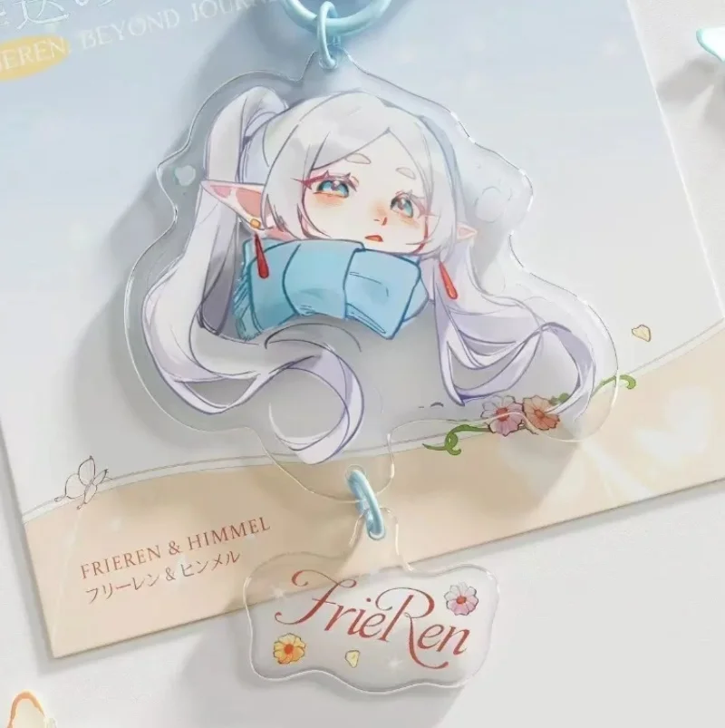 Anime Frieren: Beyond Journey's End Acrylic Keychain Cartoon Character Pendant Keyring  Backpack Decoration Pendant  Gift
