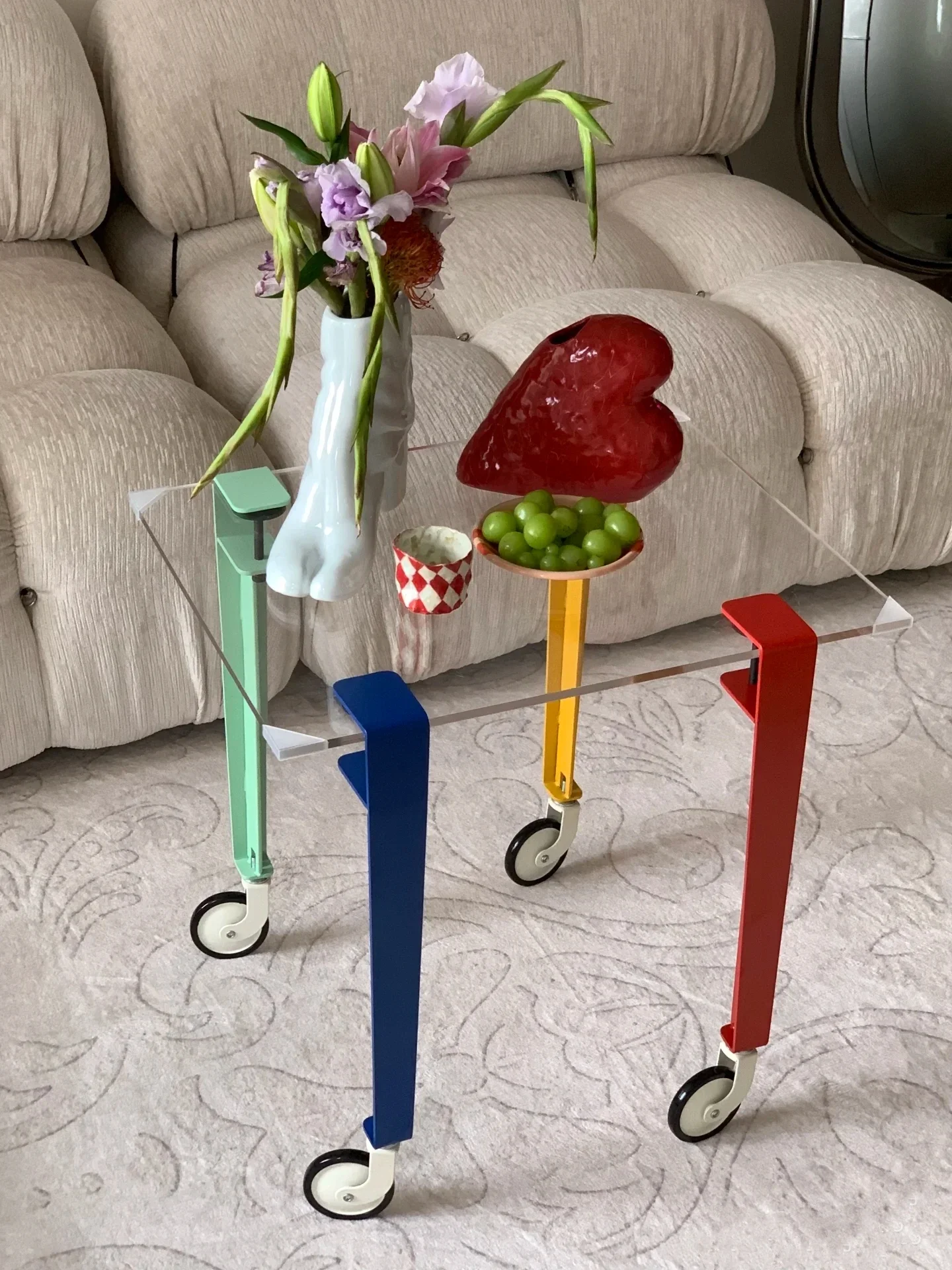 Table leg bracket coffee table foot table foot macaron color removable