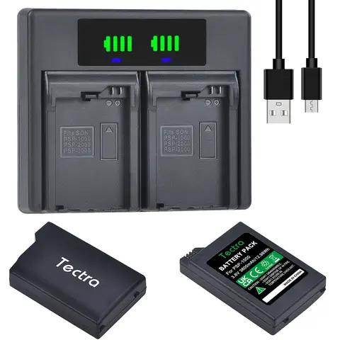 3600mAh 3.6V PSP-1001 PSP-1000 PSP1000 Lithium Rechargeable Battery Pack/Charger for Sony PlayStation Portable Console Gamepad