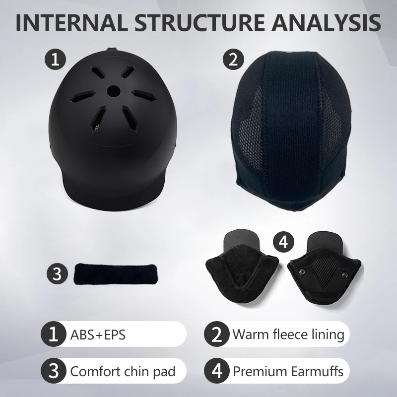 Horntour novo 2025 capacete de esqui das mulheres dos homens inverno anti-impacto segurança snowboard capacete neve motocicleta esqui skate capacete