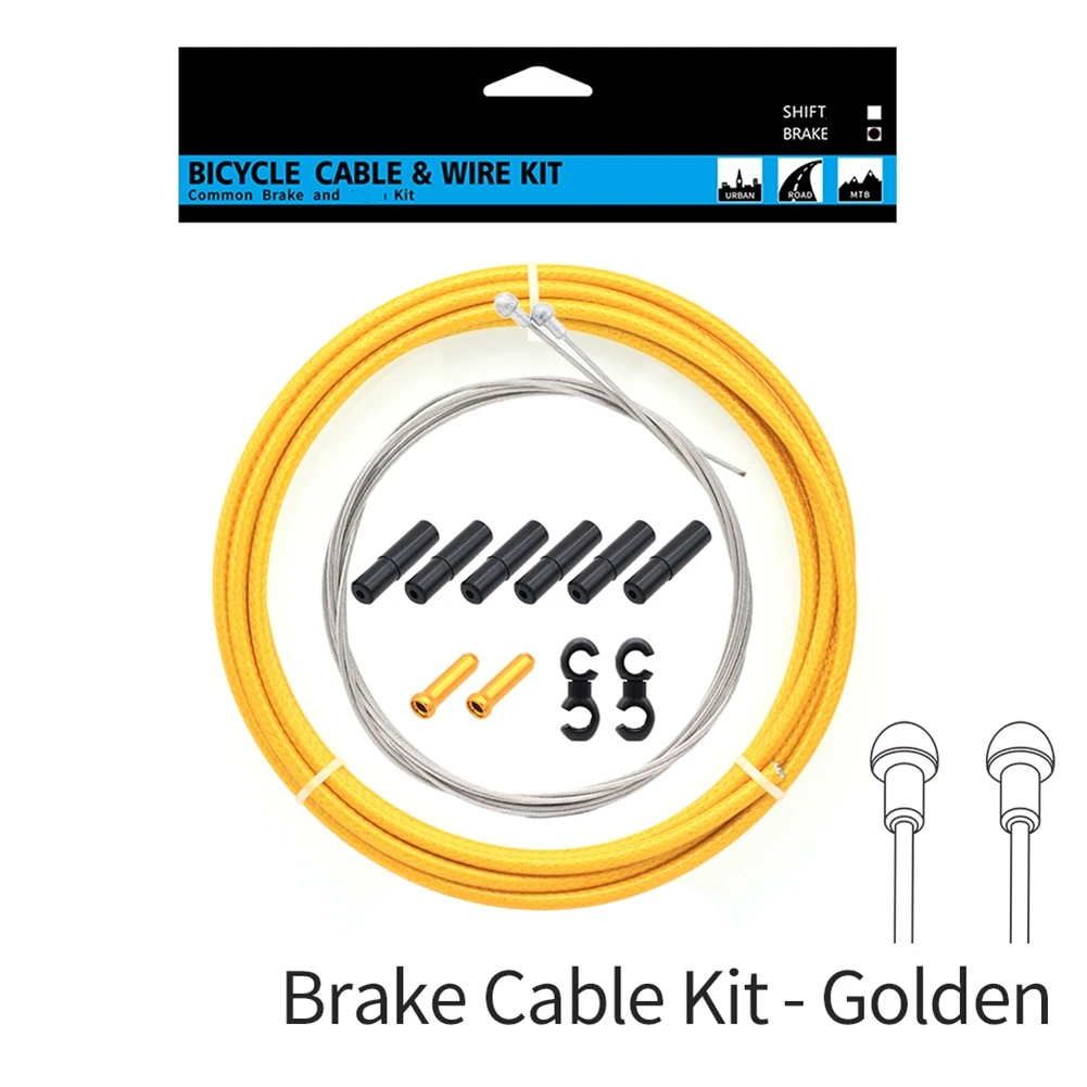 

Brake Set Grey Brake Cable Kit Cable Pipe And Interior Line PVC And Metal Material Resistance Inner Brake Cables