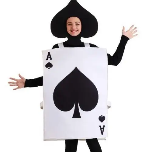loween-poker-spade-a-jumpsuit-par-performance-costume-funny-cosplay-women's-special-ocn-floral-pattern-pu-material