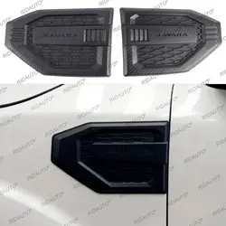 Decoration Side Vent Wind Cover Protection Molding Trim For NISSAN NAVARA 2021 2022 2023 2024 Carbon Fiber Style Sticker