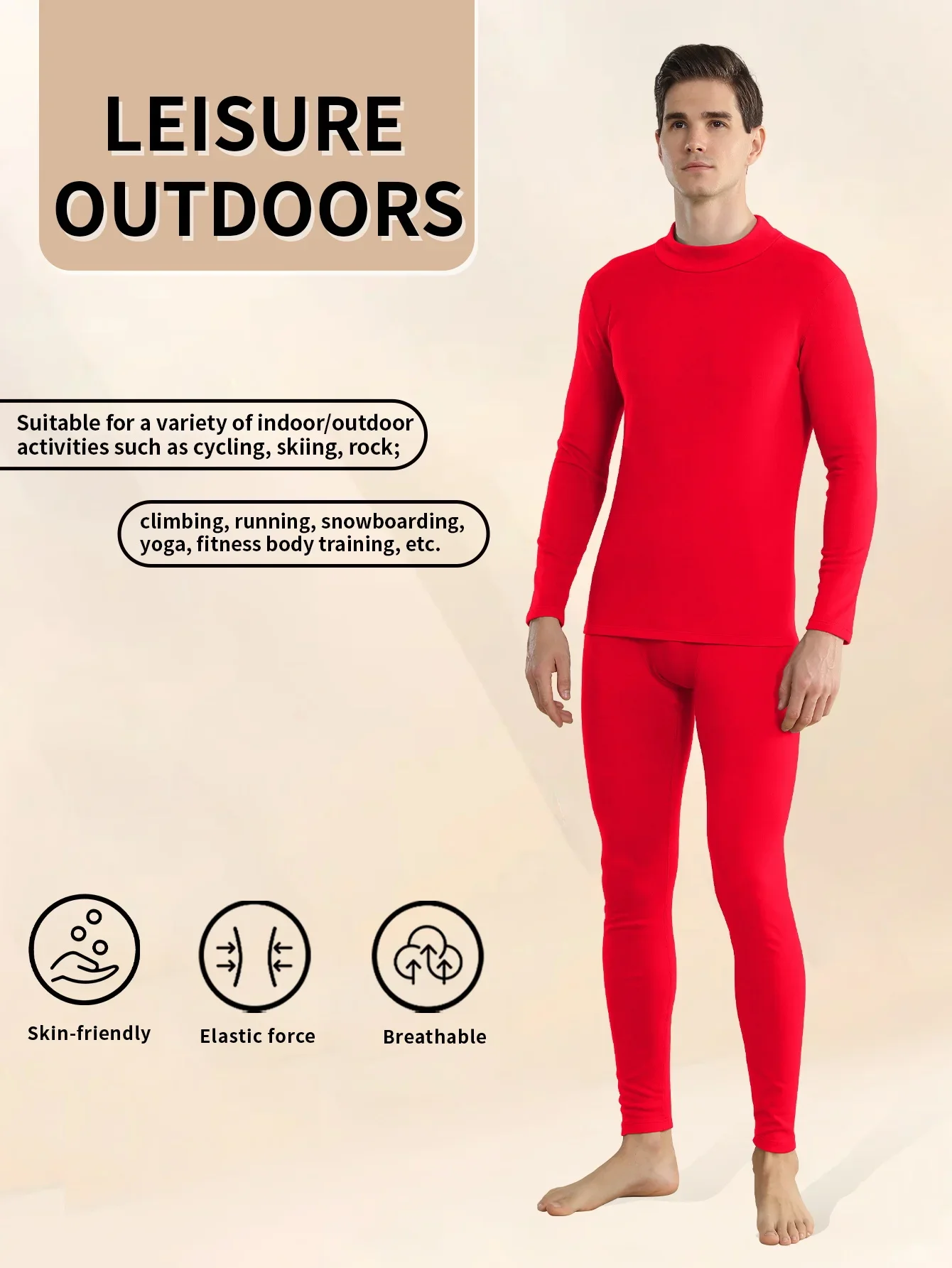 New men's thick velvet inner layer, double warmth, soft and breathable, home wear
