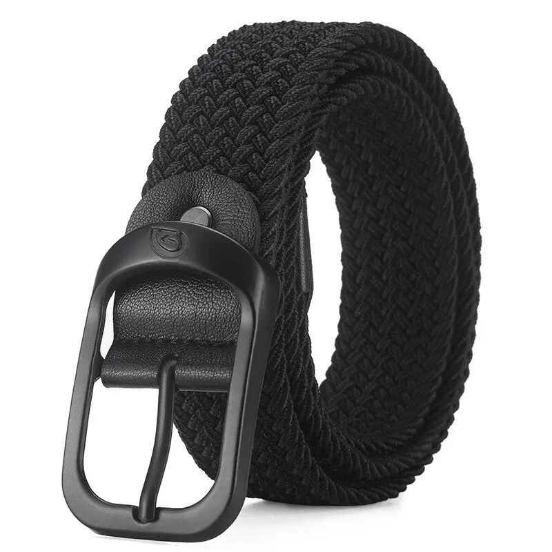 Herenriem Casual geweven elastische riem Buitensporten Damesriem Geen behoefte aan ponsen Klimmen Werkriem Voor Heren Dames Mode