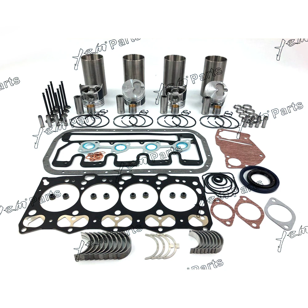 

For Isuzu engine 4LE1 Rebuild kit piston piston ring cylinder liner gasket set bearings valve guide seat