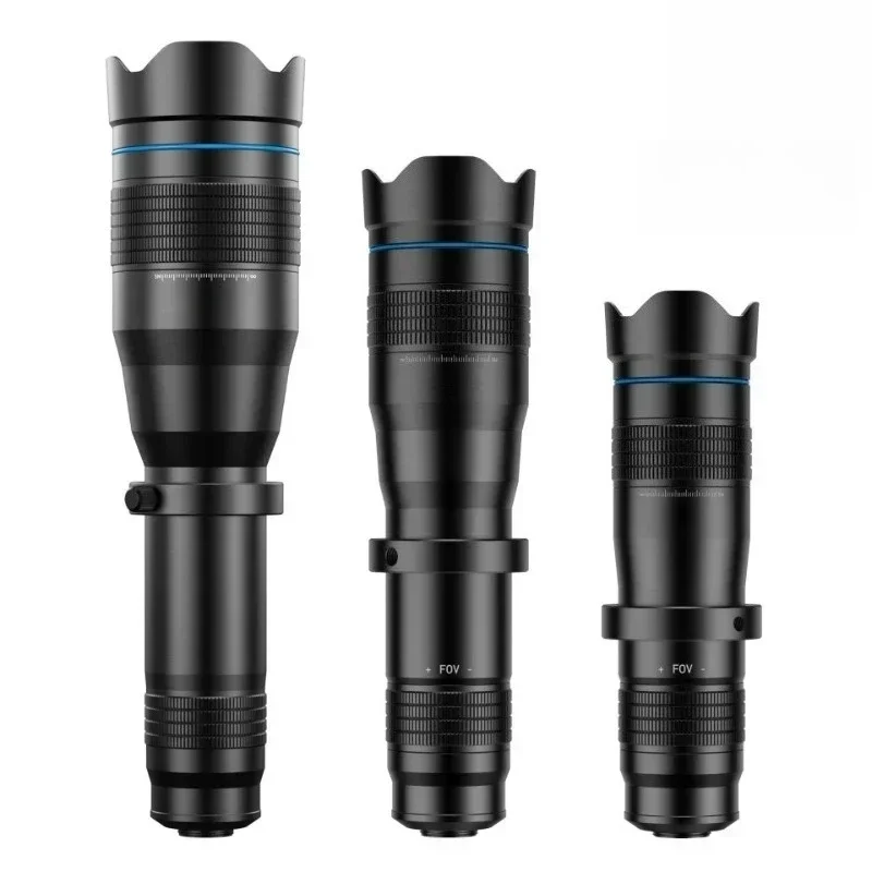 60X mobile phone telescope telephoto lens, outdoor viewing, mobile phone telephoto macro wide-angle telescope