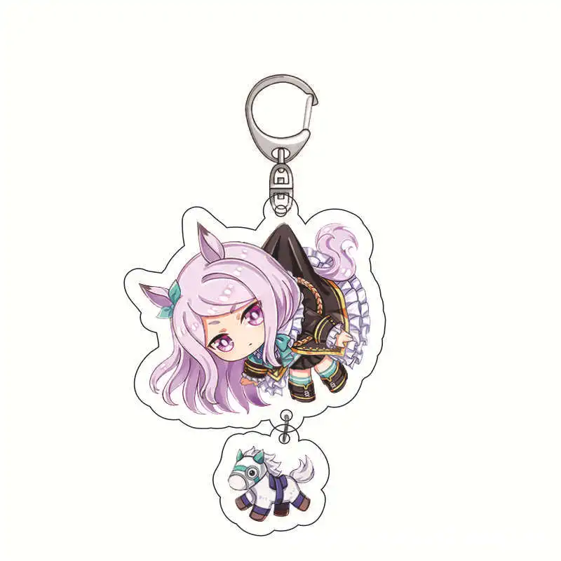 Anime Umamusume Pretty Derby Acrylic Keychain Special Week Silensius Creative Pendant Pendant Charm Gift view 3