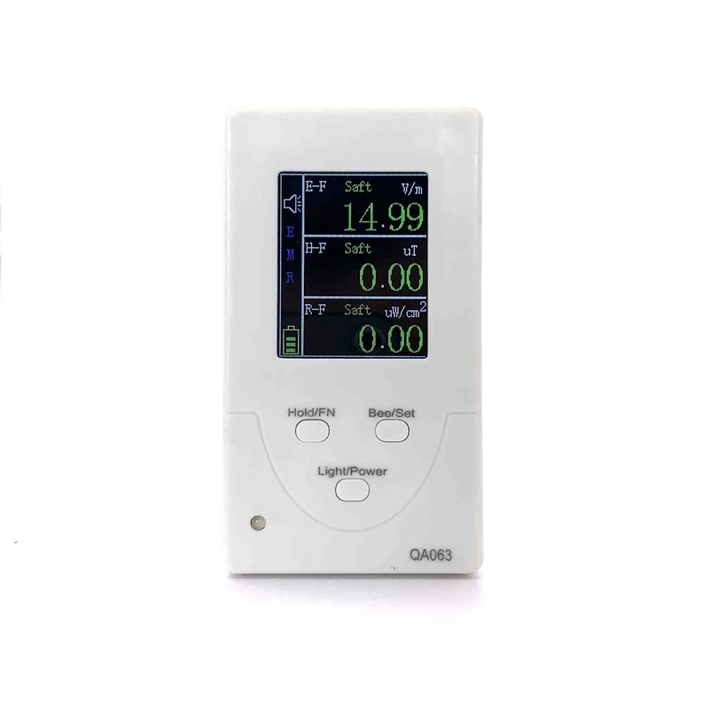 1Set Geiger Counter Dosimeter Nuclear Radiation Detector Hard Β Γ-Ray X-Ray Iodine 131 Detector 3 Alarm Ways EMF Meter White