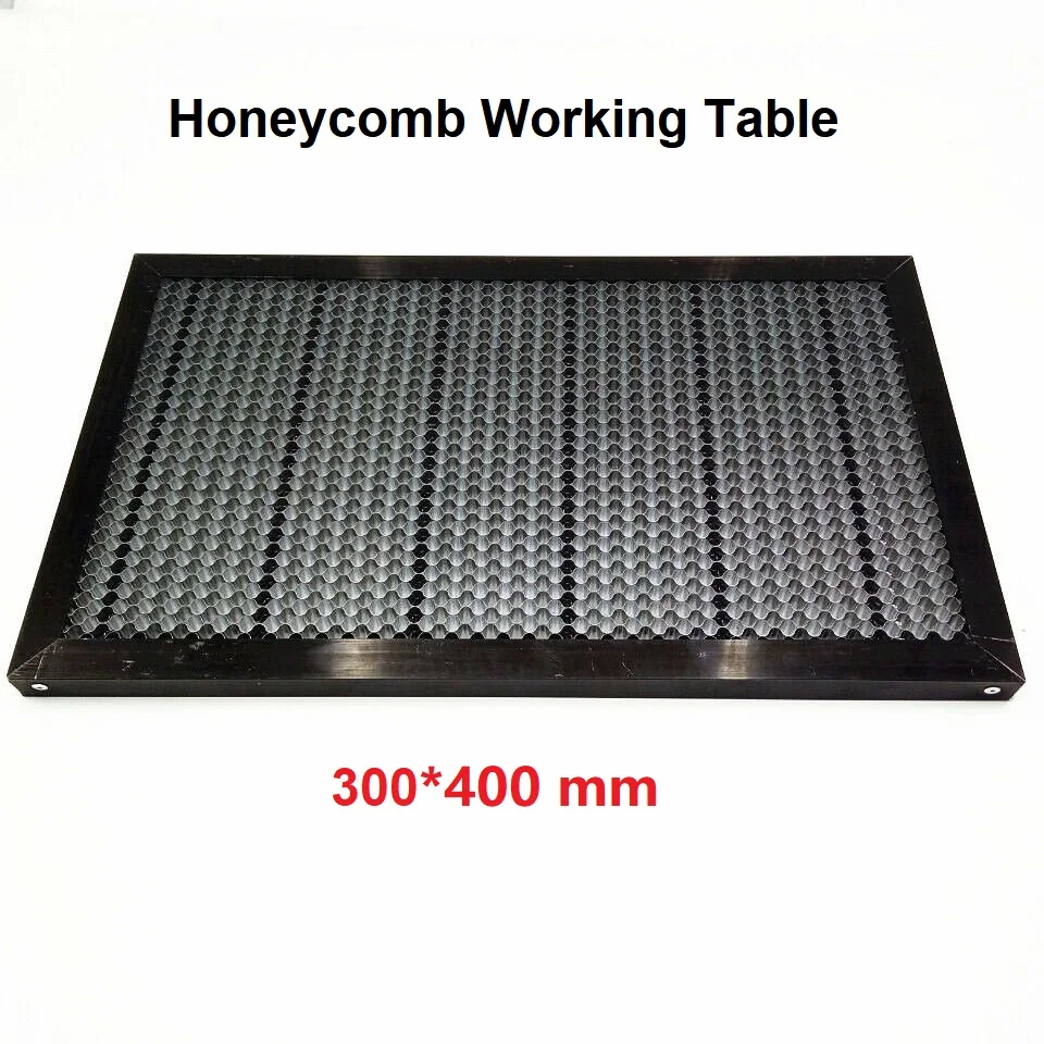 Petek çalışma masası 300mm x 400mm DIY CO2 lazer için özelleştirilebilir boyutu çalışma yatak lazer parçaları gravür kesme makinesi