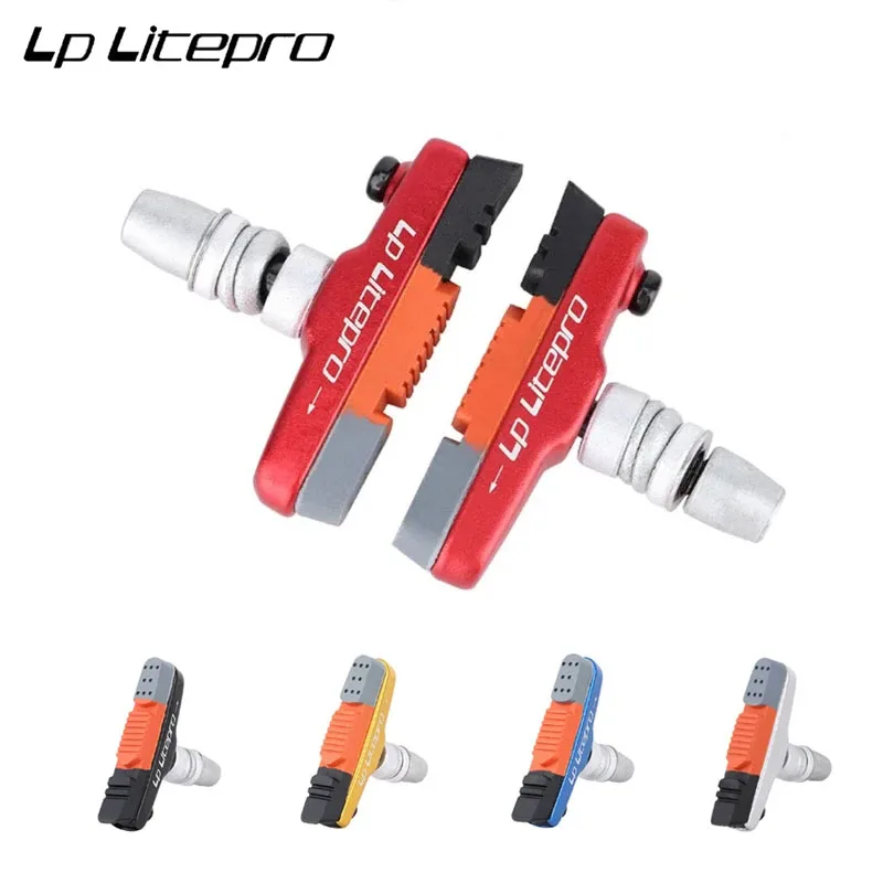

LP Litepro Wear-resistant Rubber BMX 451 20 inch Bike V Brake Brake PadsFolding Bicycle Brake Pads For DAHON 412/P8 Accessory