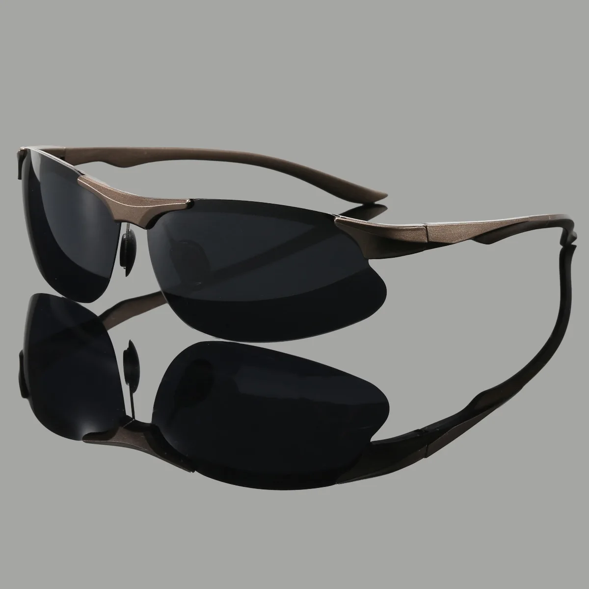 Spring leg polarized men's sunglasses aluminum magnesium same hipster sunglasses women's outdoor sports cycling glasses fishing glasses