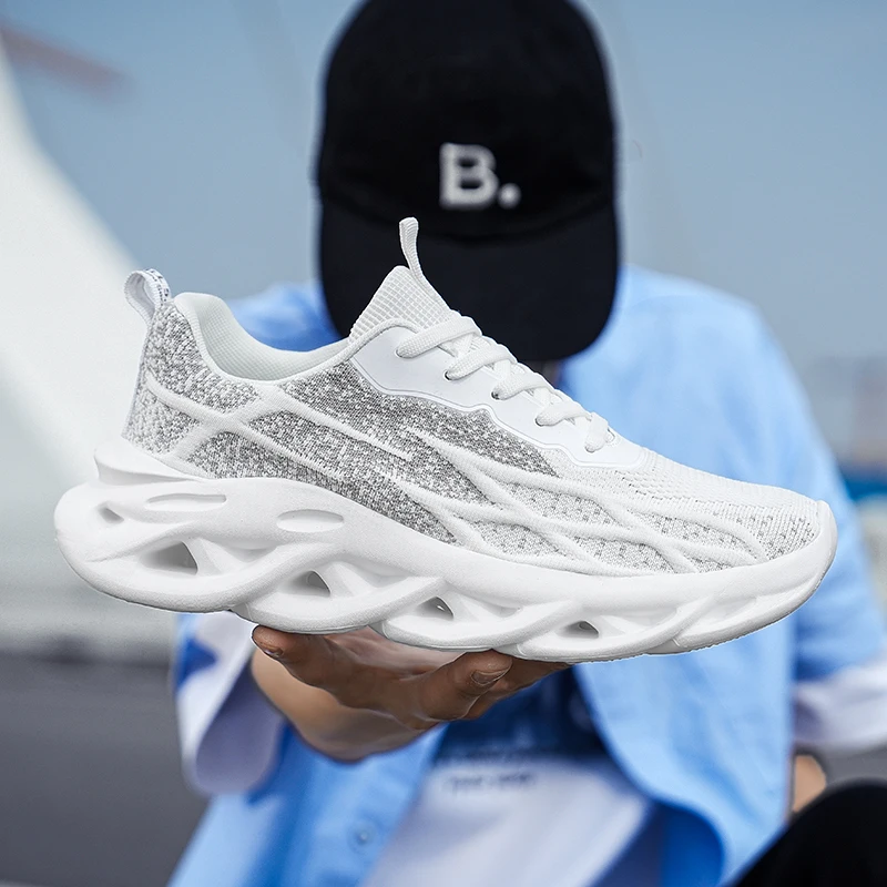 

New Hot Style Men's Running Shoes Breathable Sports Tennis Sneakers Lightweight Shock-absorption Casual Jogging Shoes for Men