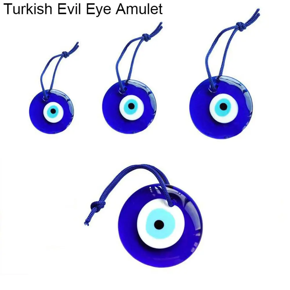 Lucky Lampwork Trendy Turkish Car Glass Home Office Evil Eye Interior Decor Auto Decor Amulet Car Pendant