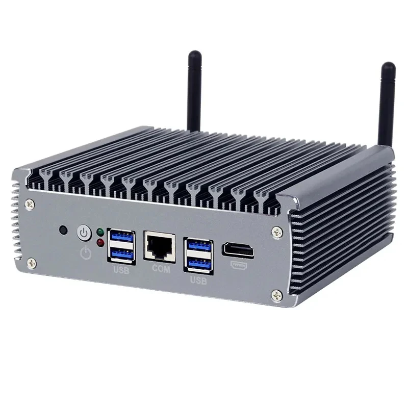 Tolibek 6LAN 1COM Mini PC industriale con Inter Core i5 1135G7/I7 1165G7 DDR4 M.2 NVME Supporto Win10/11 LINUX Computer senza ventola