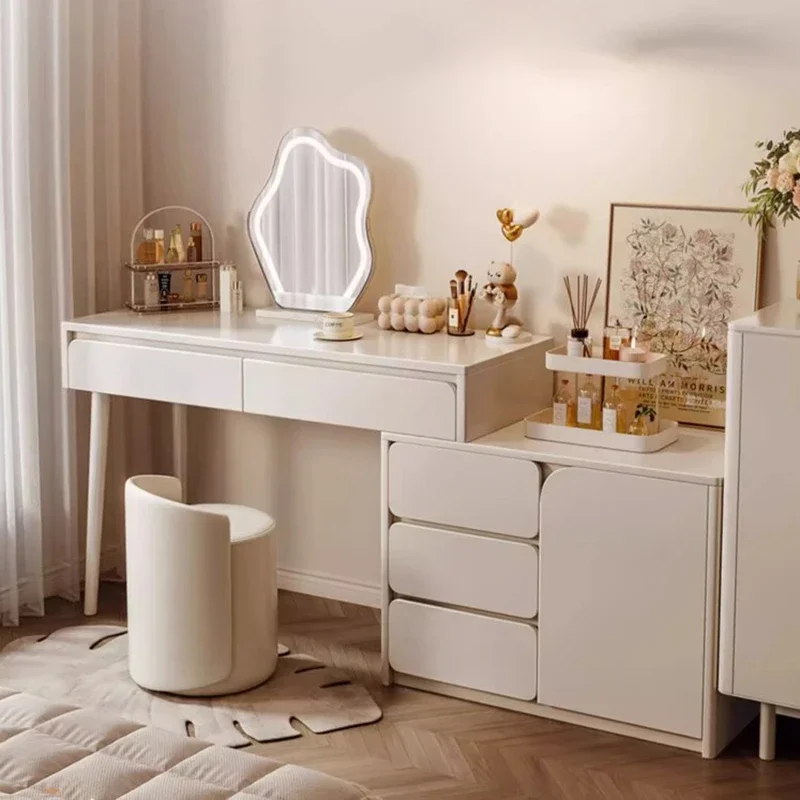 Large Drawers Dressing Table Makeup Modern Living Room Luxury Dressing Table White Stool Penteadeira Furniture For Bedroom