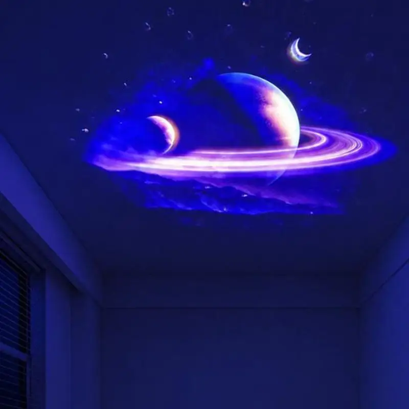 【K】Romantic LED Starry Sky Night Light USB Powered Galaxy Projector Lamp for Car Roof Party Bedroom Ceiling Decor Plug and Play