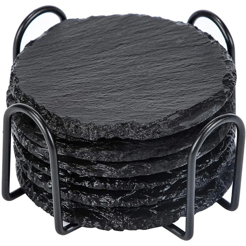 

Подставки для напитков Stone Coaster с практичной подставкой, подходят для напитков, кружек, баров, очков