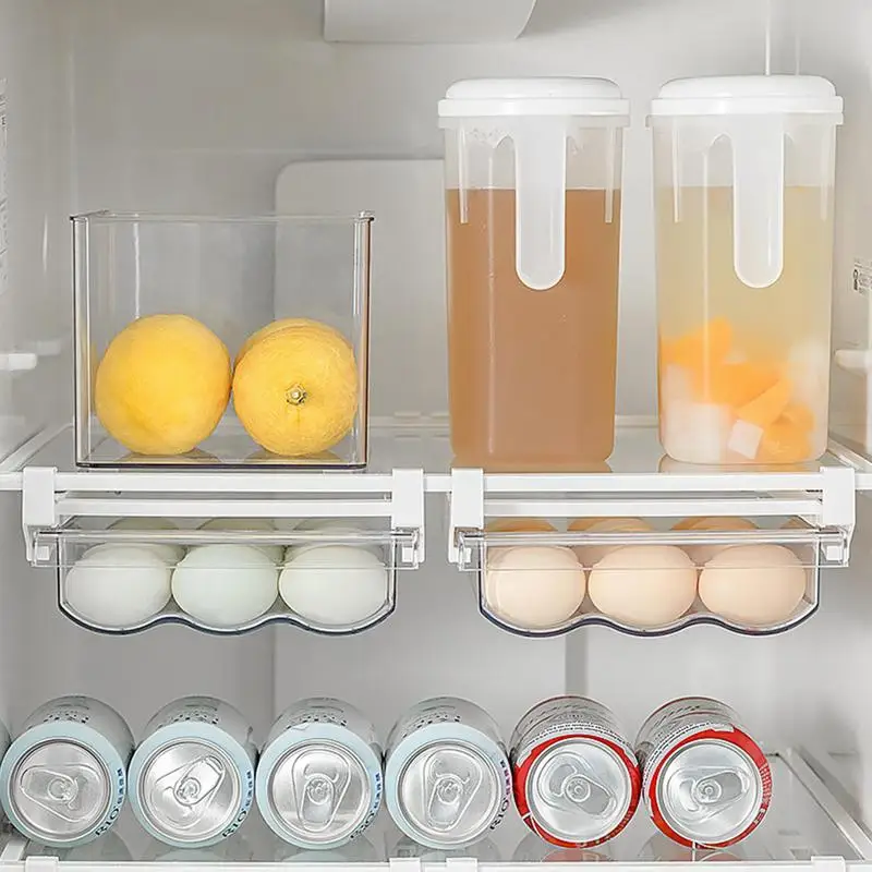 

Egg Container For Refrigerator Refrigerator Organizer Bins Refrigerator Pull Out Egg Drawer For Eggs Fruits Vegetables Meats