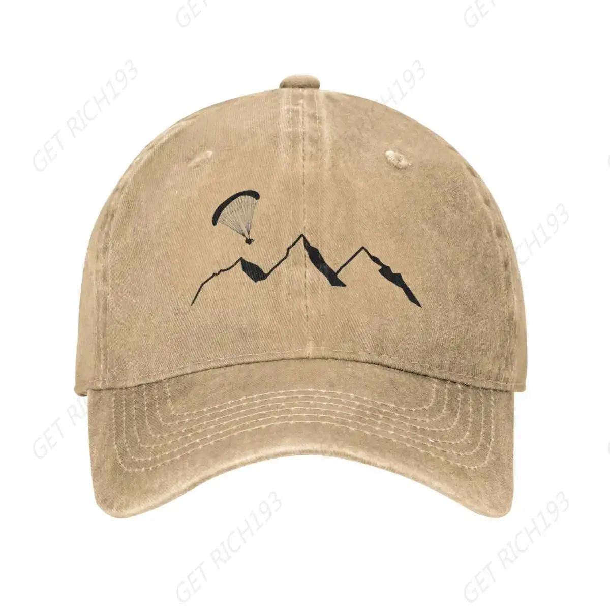 

Paraglider Paragliding Baseball Cap Flight Sports Male Print Hip Hop Hats All Seasons Street Style Hippie Casual Snapback