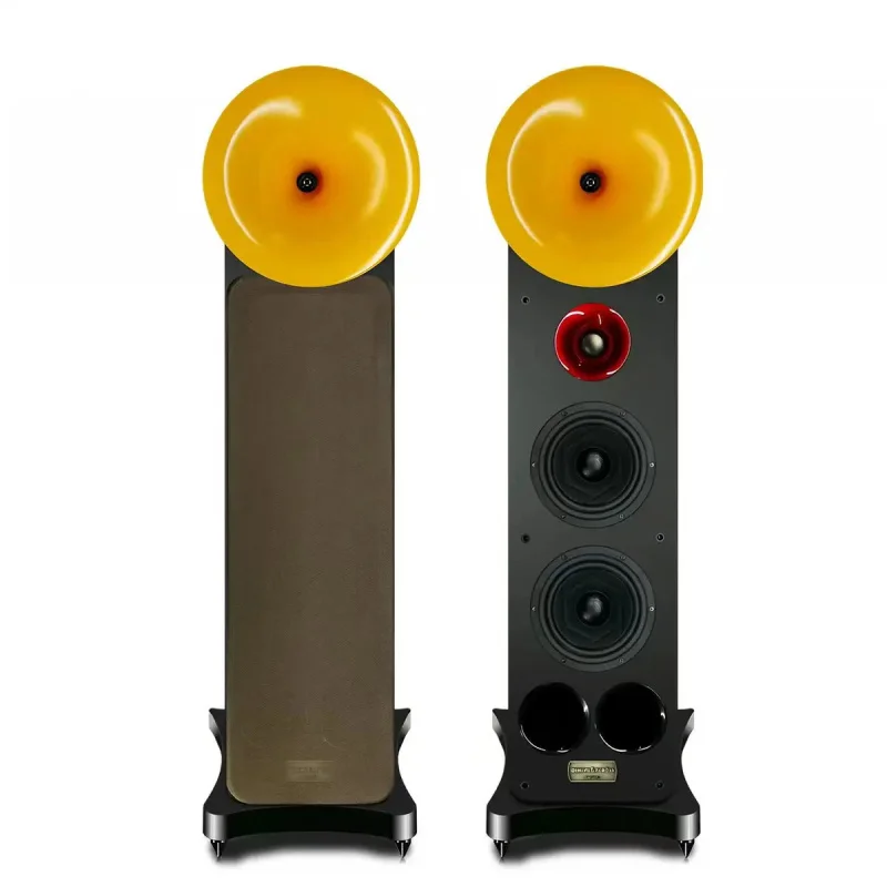 Altavoz de Piso Doble de 12 Pulgadas AB-075, Potencia de 150 W, Alta Sensibilidad, Torre Pasiva para Cine en Casa y Música